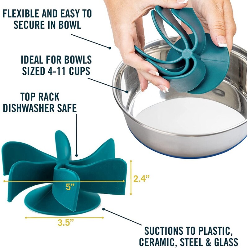 Spiral Slow Feeder Insert Turn Almost Any Dog Bow... Grandado