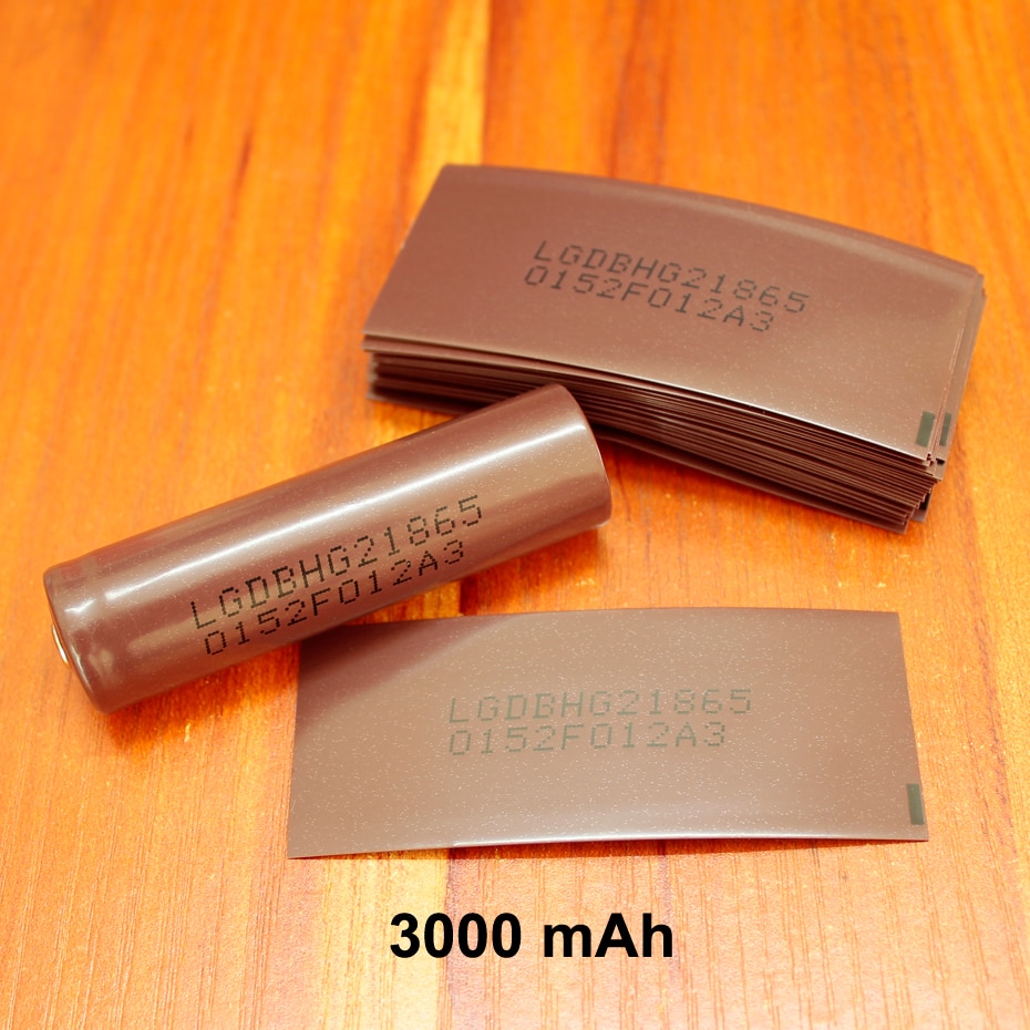 100 Stks/partij Lithium Batterij Behuizing 18650 Batterij Speciale Pvc Plastic Krimpfolie Isolatie Warmtekrimpbare Buis 3000 Mah