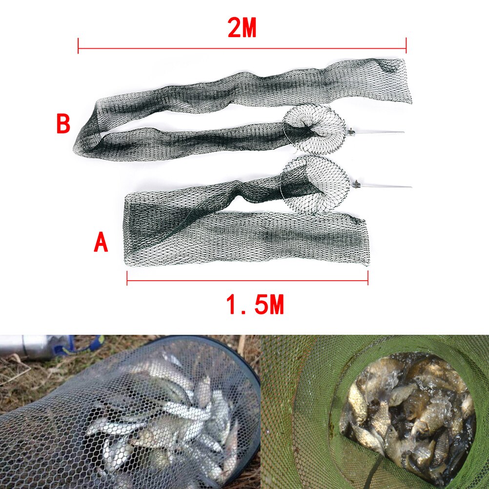 Fiskeredskap bärbar fiskbur liten snabbtorkande vikta fiskenät redskap
