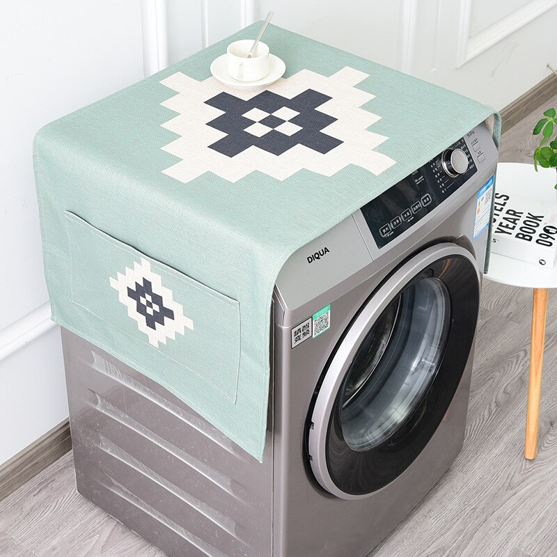 Cover Grace Linnen Wasmachine Deksel Koelkast Stofkap Automatische Wasmachine Covers Home Organisatie En Opslag: 6
