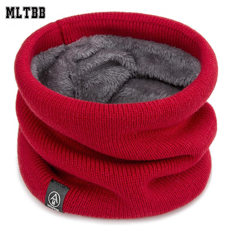 Mltbb Casual Vrouwen Winter Sjaal Gebreide Ring Sjaals Voor Mannen Effen Kleur Dikke Warme Sjaal Unisex Mode Halsdoek kids