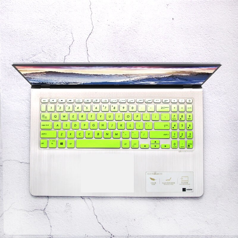 Coque de protection pour clavier d&#39;ordinateur portable, pour ASUS VivoBook 15 X515MA X515JA X515EA X515EP X515JF X515JP X515J X515 MA EP JF JP 15.6: fadegreen
