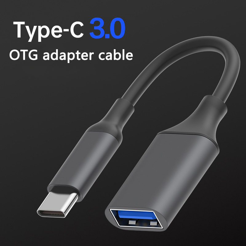 OTG Typ C auf USB 3.0 Adapterkabel USB C auf USB A Buchse OTG-Kabel für Telefon PC Tablette U Disk Datenübertragungsanschluss