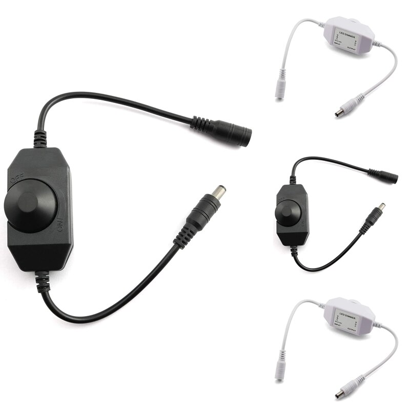 LED Bar Light Dimmer, DC 12V-24V Dimmer Switch, Suitable For LED Bar Light, LED Rope Light 3528, 5050, 5630