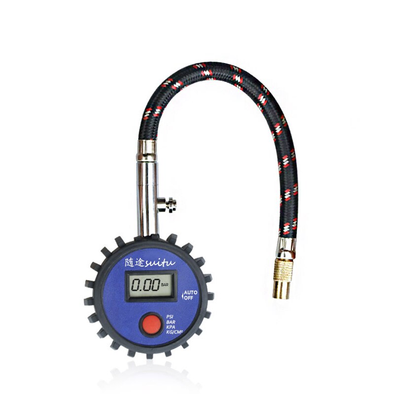 Digital bil lastbil køretøj luft dæktryk inflator gauge dial meter test bil dæk trykmåler meter: 1