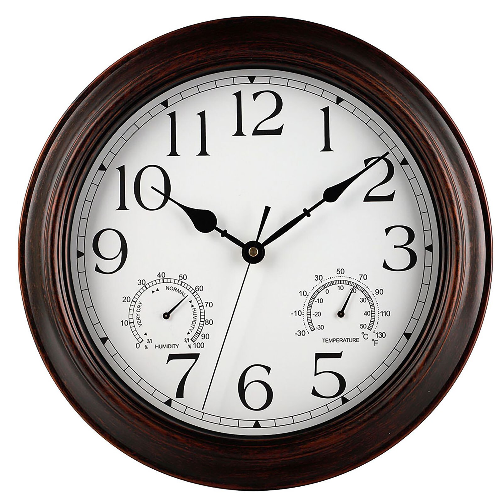 Grote Klassieke Wandklok Modern Vintage Rustieke Retro Klok Home Office Cafe Decoratie Opknoping Klok Art Grote Muur Horloge: Brown