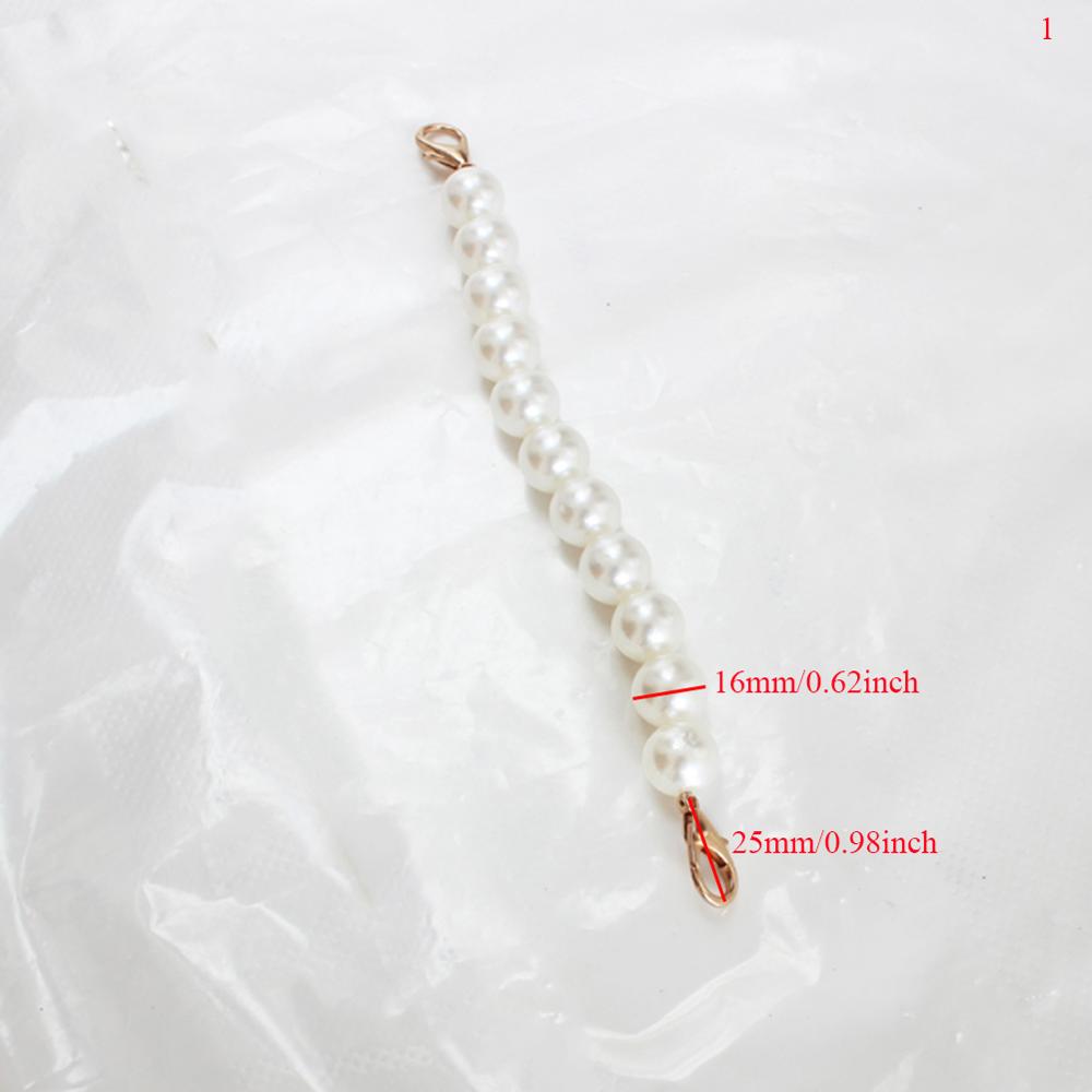 DIY Sweet Faux Pearl Beaded Handbag Strap Women Lady Purse Belts White Replacement Bag Handle Shoulder Bag Strap Bag Accessories: 4