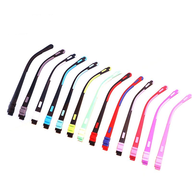 Gafas de silicona para niños, patillas de silicona de colores a presión, varios colores opcionales, accesorios para niños, novedad de