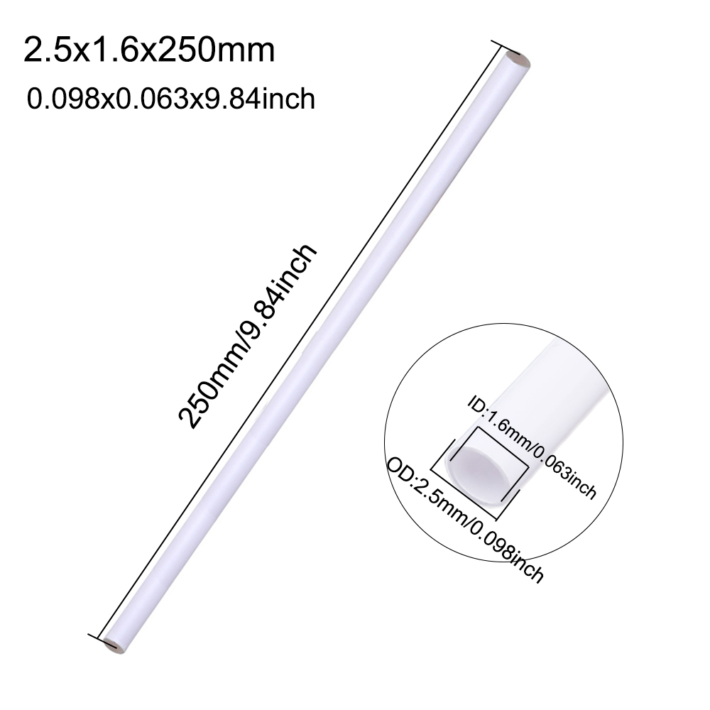 20 piezas ~ 5 uds tubo redondo ABS tubo hueco de plástico diámetro 3mm/4mm/5mm/6mm/8mm/10mmDIY Material de mesa de arena hecho a mano modelo de construcción: Plata / 20 cm