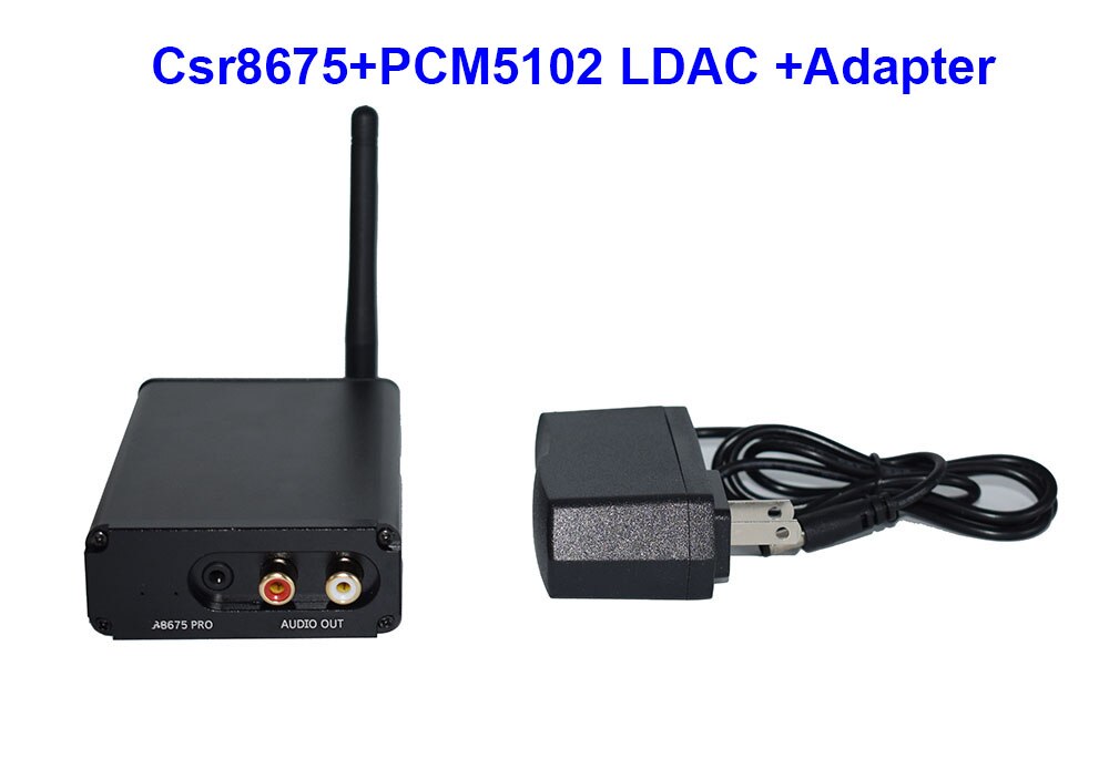 Lusya PCM5102A ES9018 Dac Decoderen CSR8675 Bluetooth 5.0 Draadloze Ontvanger Aptx Hd/Ldac 3.5Mm Rca Uitgang 24bit Met antenne: 5102A Ldac adapter