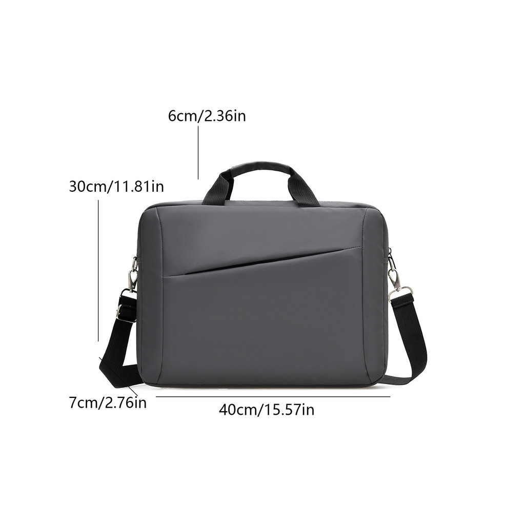 Bolso para portátil de gran capacidad para trabajo, viaje, oficina, maletines de negocios para hombre, bolso para portátil, documentos, funda de ordenador con correa: Beige