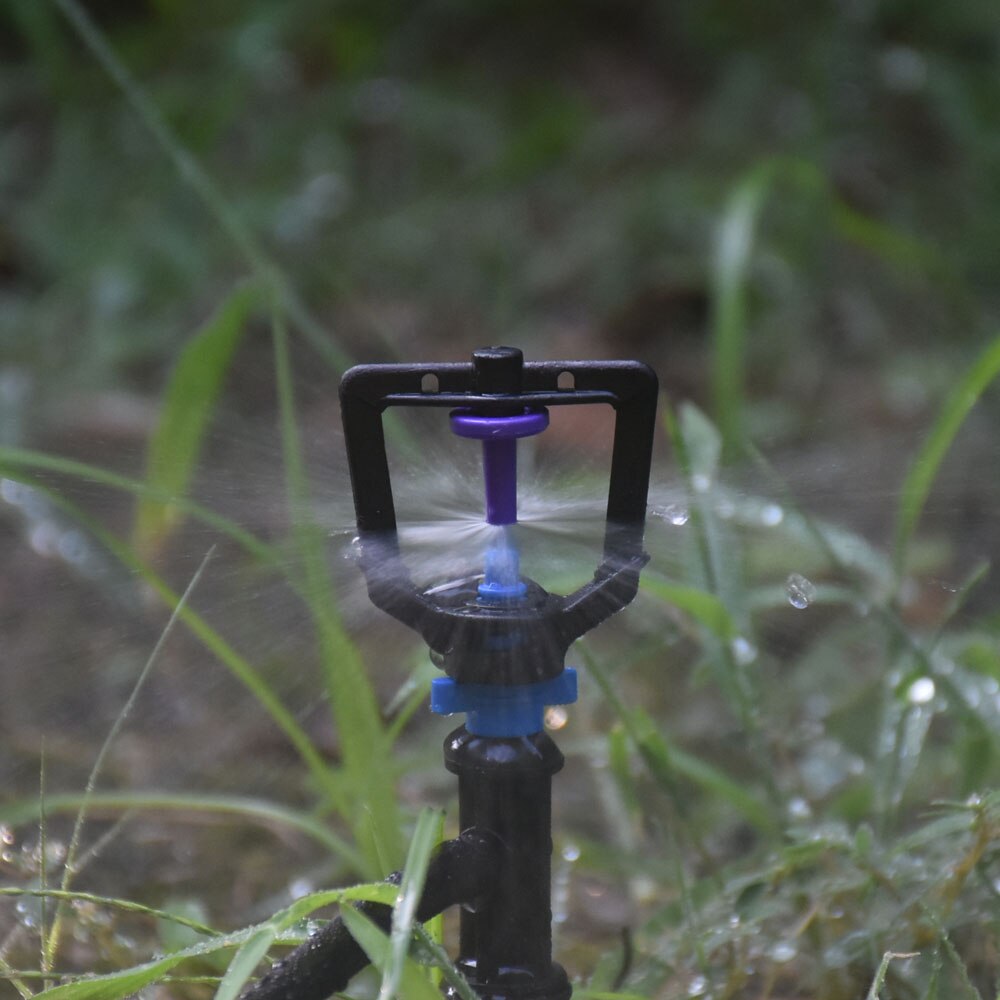 Garden rotating sprinkler nozzles With nozzle support garden watering sprinklers for lawn garden greenhouse micro irrigation 5pc