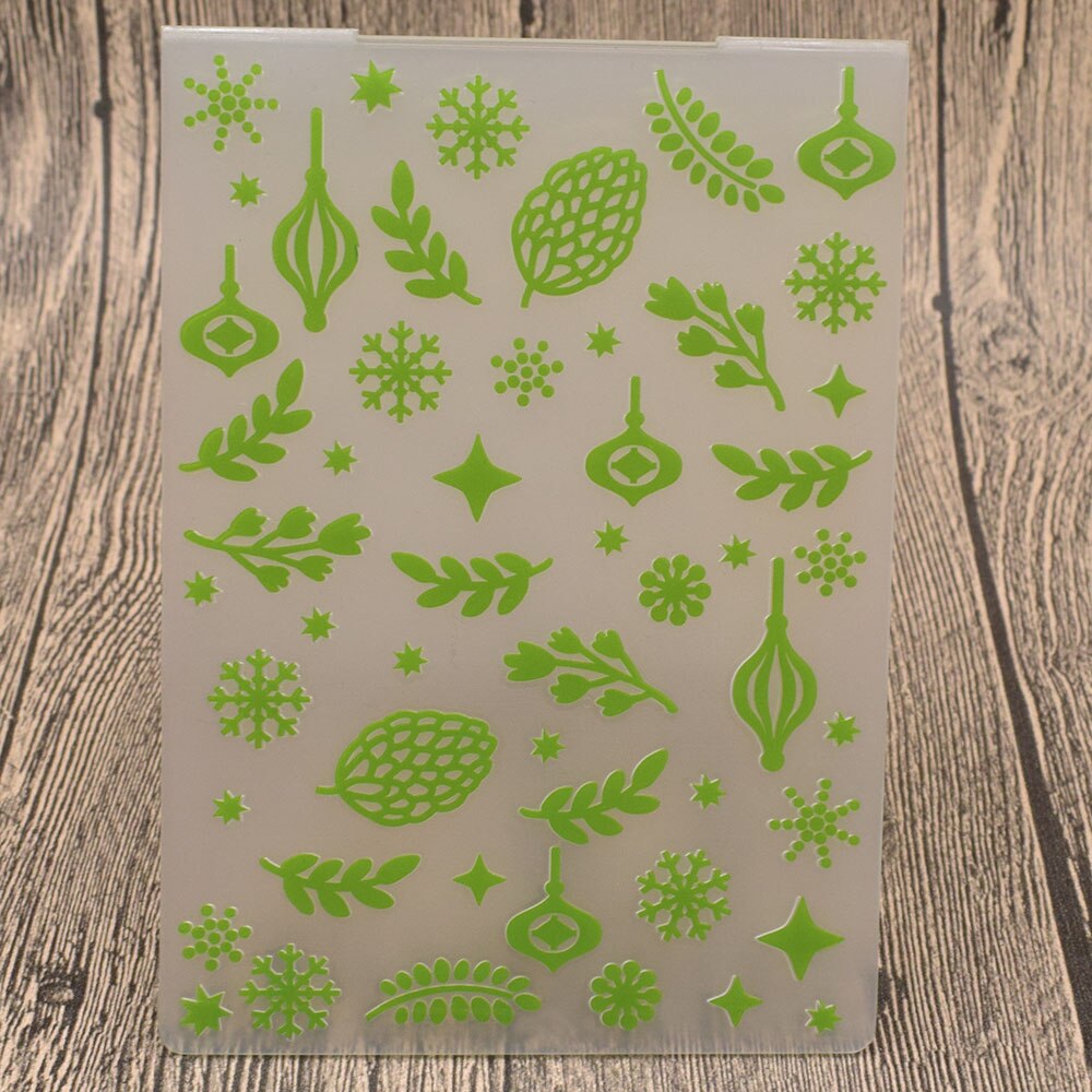 Rose Flowers Leaves Plastic Embossing Folder Stencil Template For Scrapbooking Album Paper Birthday Card Diy Embossing Craft: Leaves 2
