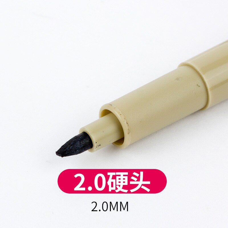 1 kpl pigmentti pigma micron muste tussi kynä 0.05 0.1 0.2 0.3 0.4 0.5 0.6 0.8 eri kärki musta fineliner luonnostelu taidetussi: 2
