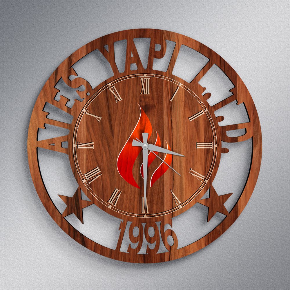 Speciale Corporate Is En Logo Op De Houten Muur Clock-A4