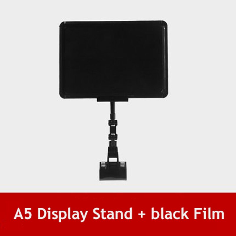 A4/A5/A6 5Pcs Fruit Price Display Stand Supermarket Waterproof Erasable Label Vegetable Fresh Aquatic Product Promotional Brand: A5 Black 5pcs