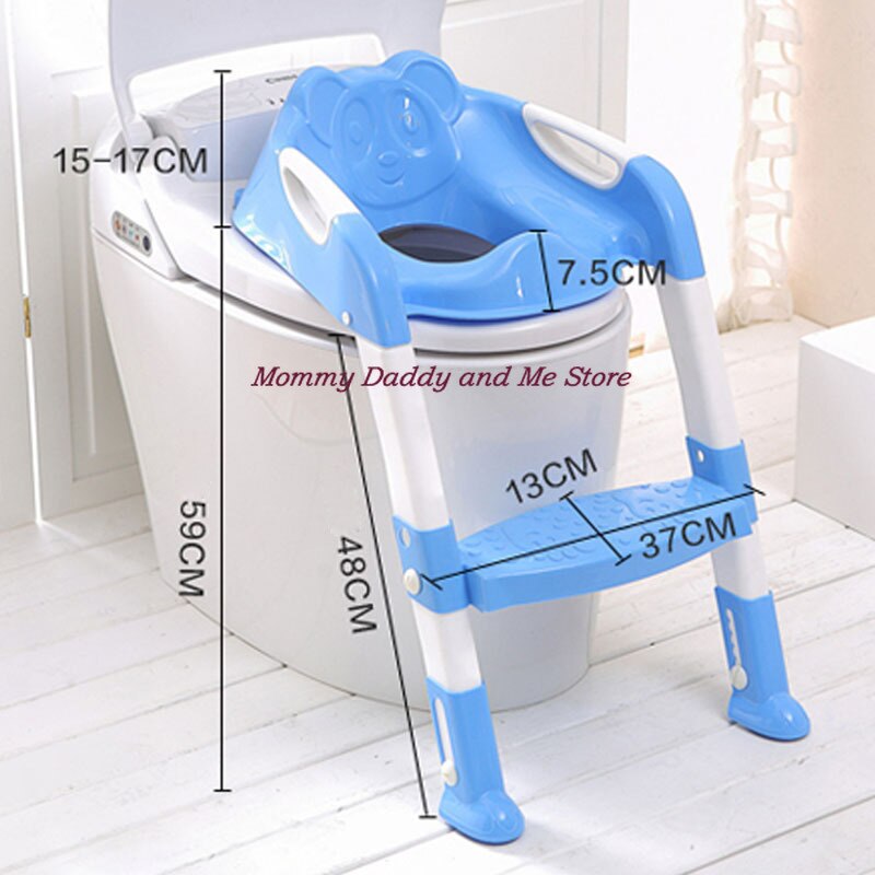 2 Colors Folding Baby Potty Infant Kids Toilet Training Seat with Adjustable Ladder Portable Urinal Potty Training Seat Children