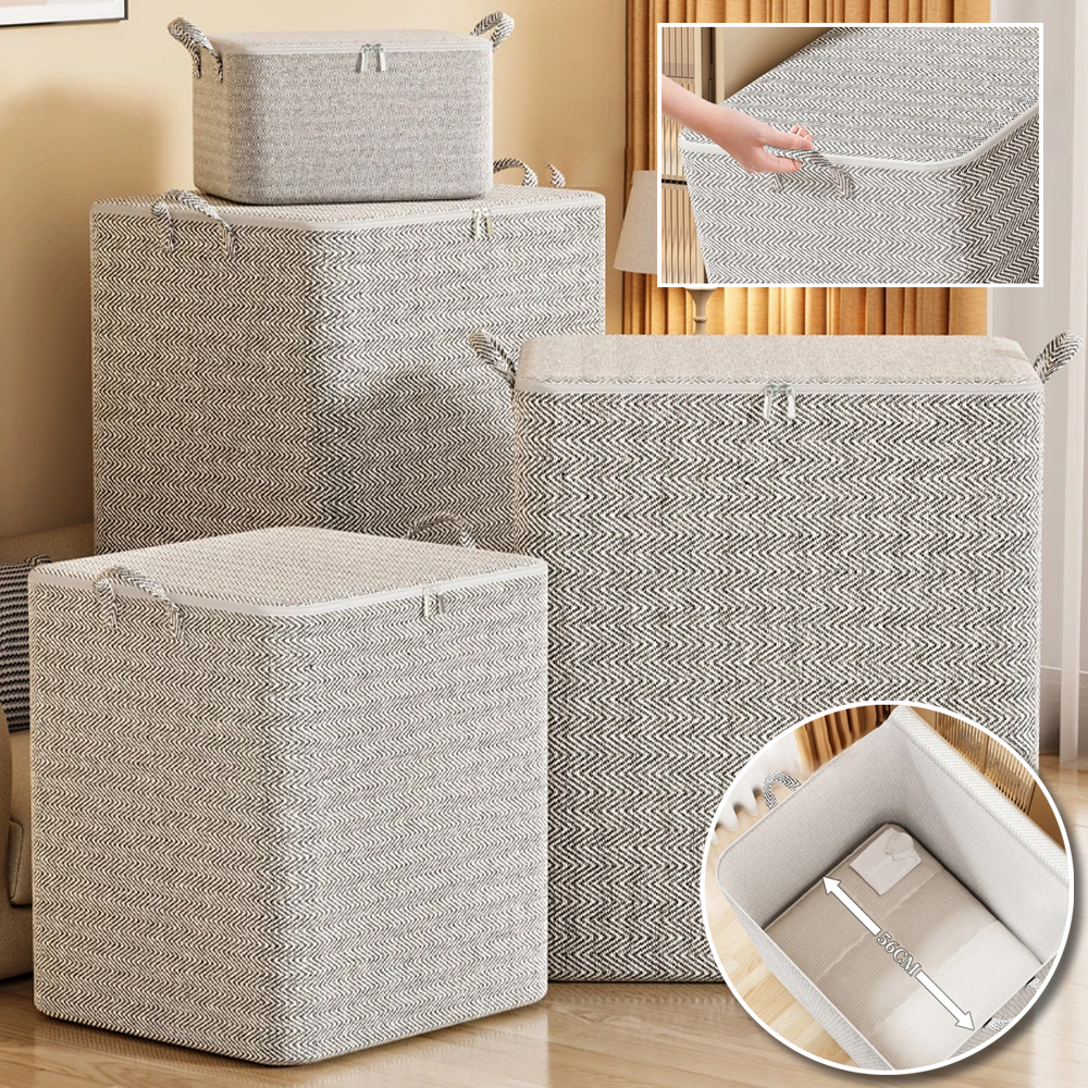 Cajas de almacenamiento estereoscópicas, cajas de almacenamiento para el hogar con ventanas, cajas organizadoras, almacenamiento de armario plegable de gran capacidad de tela