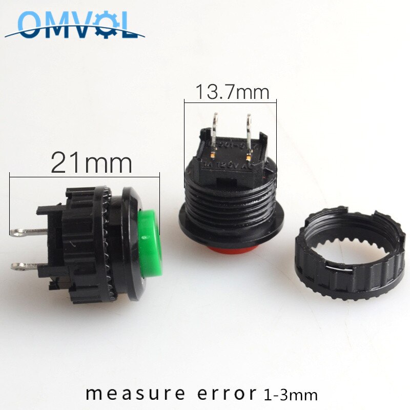 10pcs DS-500/DS-501 Momentary Push button Switch NO/NC 14