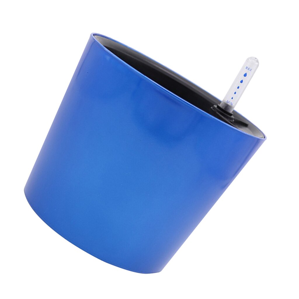 Classico 18cm Diameter Detachable Self Watering Traditional Round Planter Pot Self Watering Planter for Indoor Plants: Blue as described