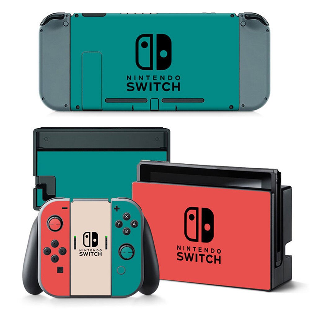 Pegatina de piel para Nintendo Switch, de novedad, pegatinas protectoras de PVC para consola Nintendo Switch y controlador