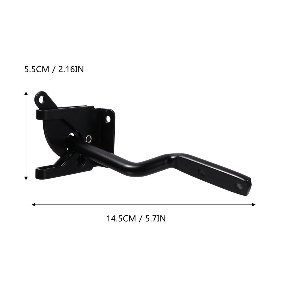 1 Set Gravity Lever Fence Lock Iron Bolt Lock Wood Fence Gate Lock with Fastener