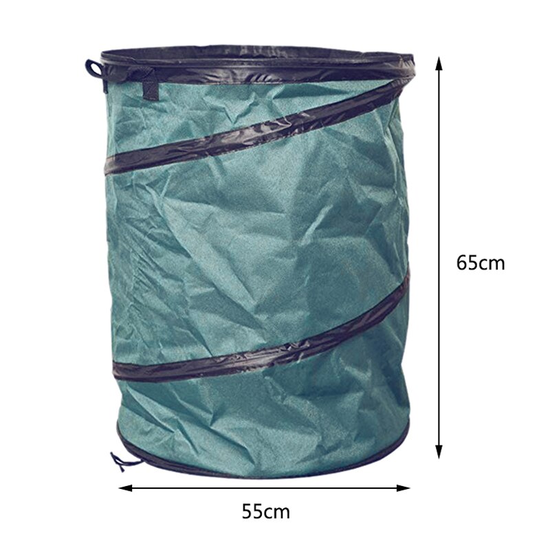 Collapsible Garden Bag Up Leaf Trash Can Storage Bag Reusable Yard Waste Bag Portable Gardening Container Lawn Bag