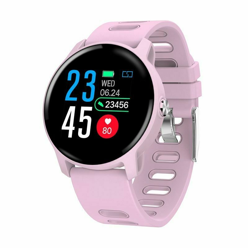 Dinto S08 Sport Bluetooth montre intelligente hommes femmes étanche Fitness Tracker moniteur de fréquence cardiaque podomètre pour téléphone Android IOS: Rose