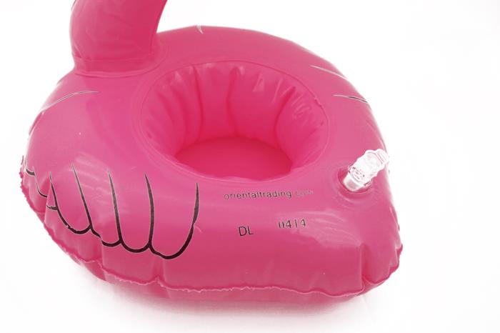 10 st / mycket flamingo dryck burkhållare uppblåsbar pool strand spränga flytande leksaksfest