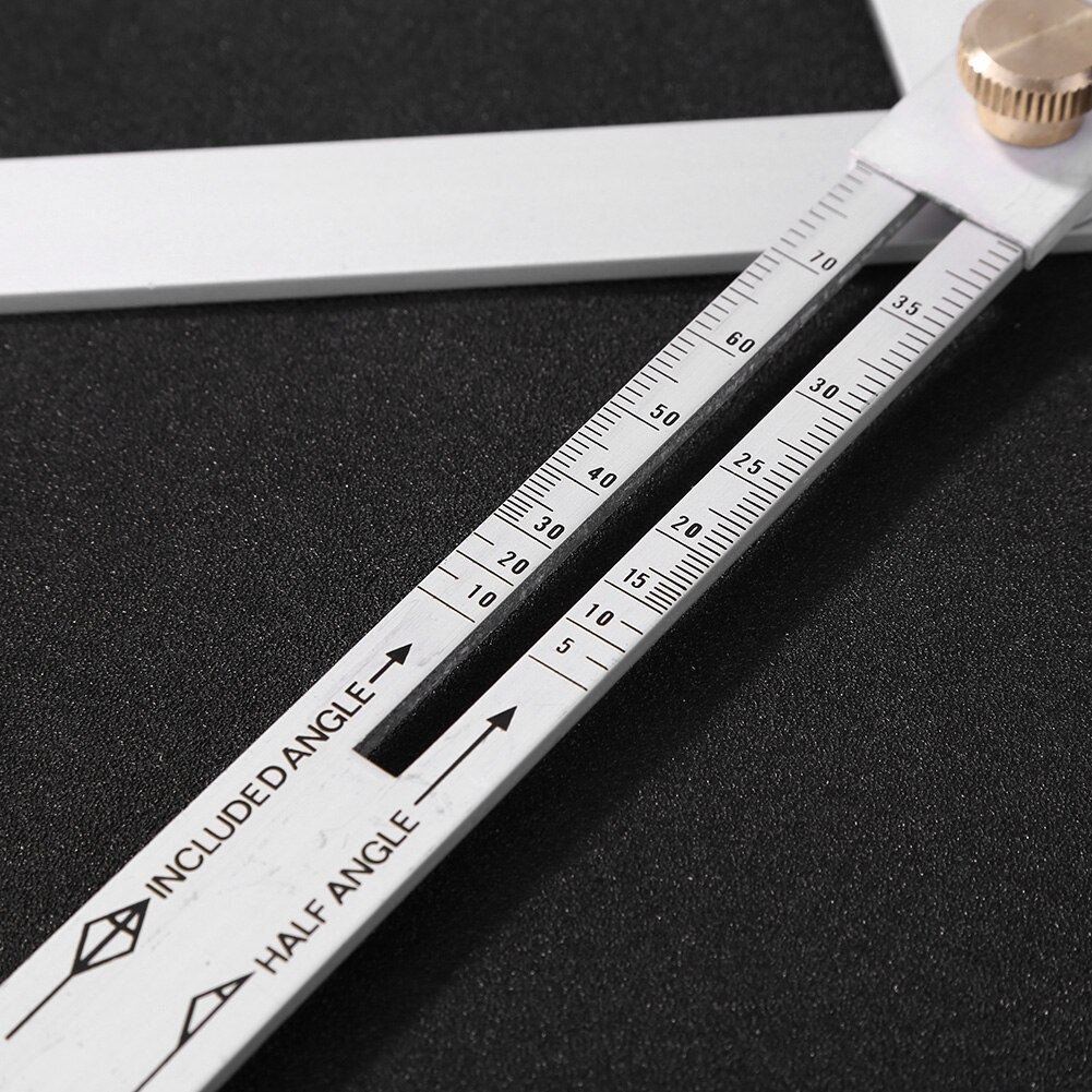 Measuring Ruler Folding Woodworking Tool Protractor Rust-proof Angles Frames for Quickly Measuring Accessories