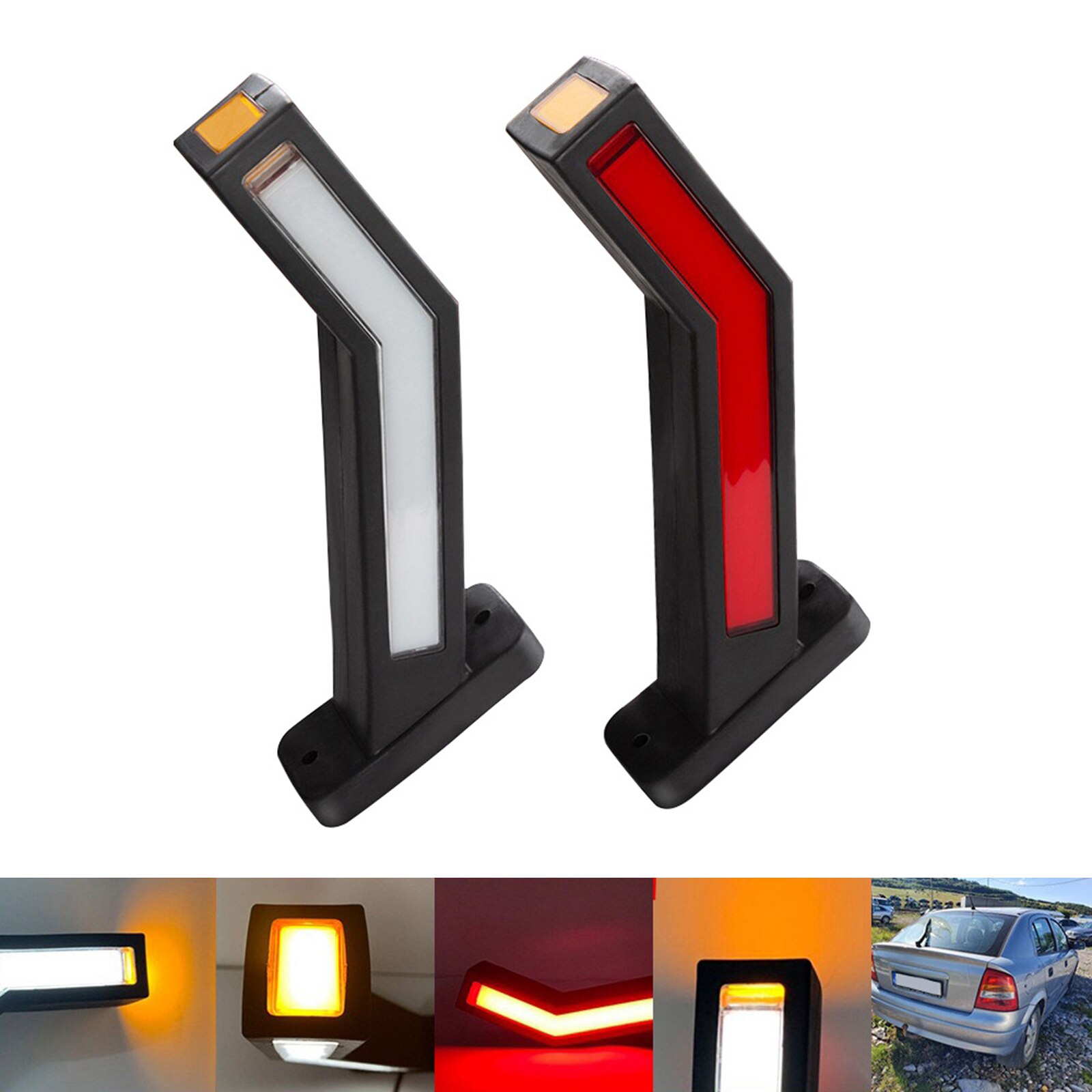 2 pièces universel LED néon côté feu de Position camion remorque lampe de Position