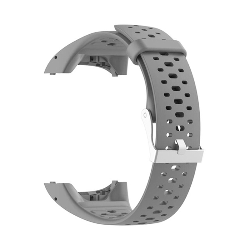 Correa de pulsera de silicona para Polar M400 M430 GPS, correa de reloj deportivo, correa de repuesto: Gris