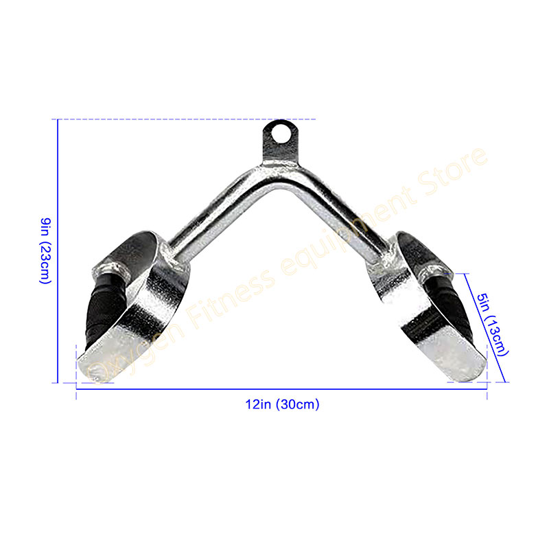 Lat Pull Down Bar With Handles V-shaped Bar Solid Steel Material Press Down Bar Cable Attachments For Home Gym And Exercise Club: 1