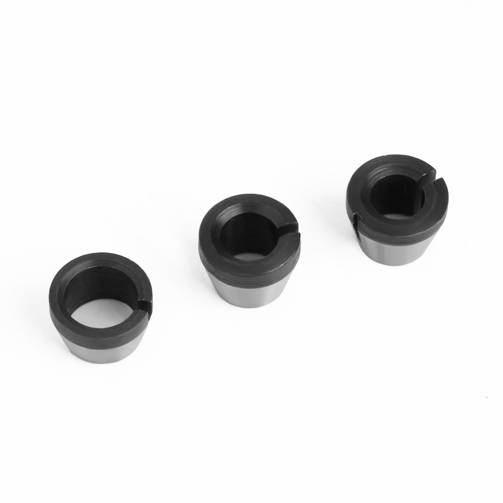 Lavie 2 stk sett 6mm or 6.35mm or 8mm spennhylse chuck med mutter gravering trimme maskin elektrisk overfres fres tilbehør
