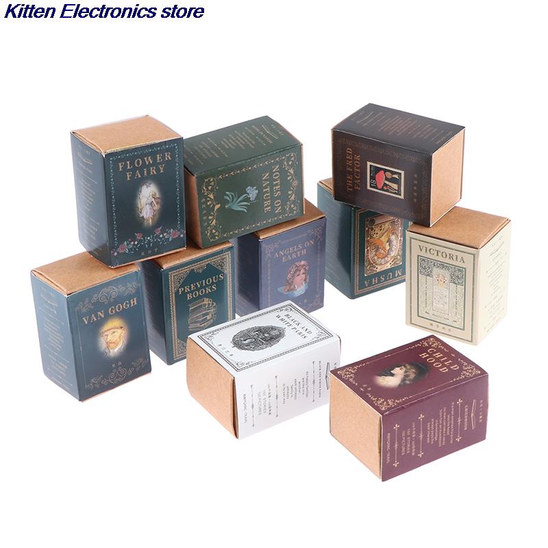 100pcs/box European Retro Kraft Paper Scrapbooking/Card Making/Journaling Project DIY Diary Decoration Cards