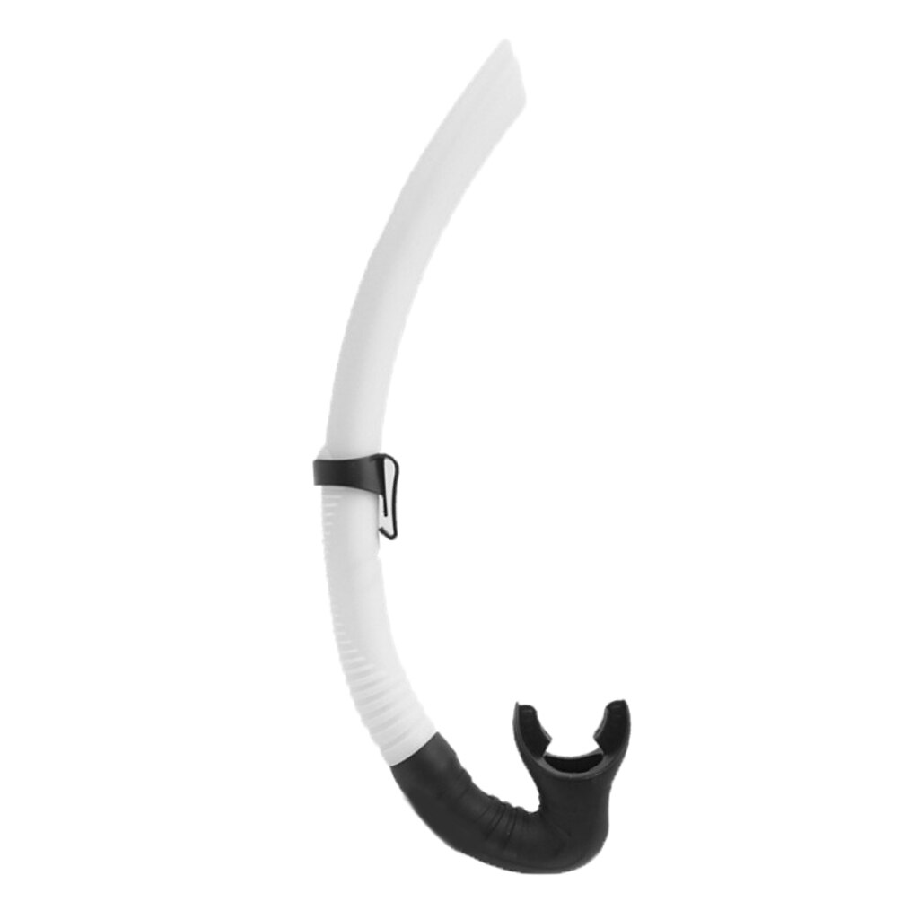 ABS Scuba Diving Nuoto Centro Snorkel Silicone Tubo di Respirazione Boccaglio: White