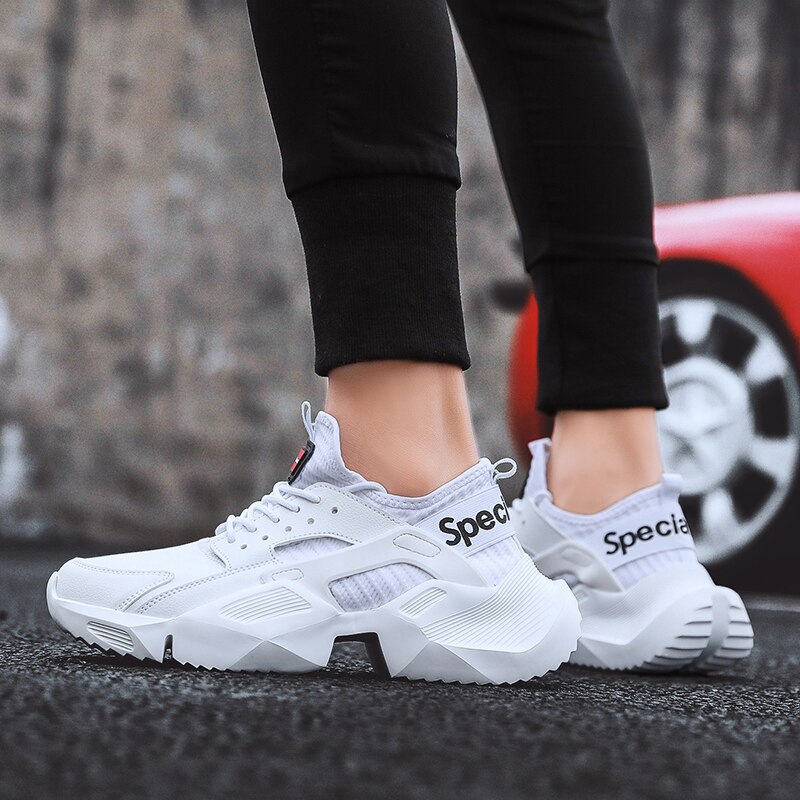 Men Sneakers Walking Shoes Breathable Men Chunky Shoes Trainers Street Style Male Footwear