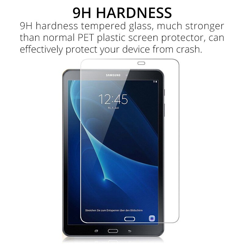 9H verre trempé pour Galaxy Tab A 10.1 protecteur d'écran pour Samsung Galaxy Tab A A6 10.1 pouces SM-T580 SM-T585 tablette verre: Default Title