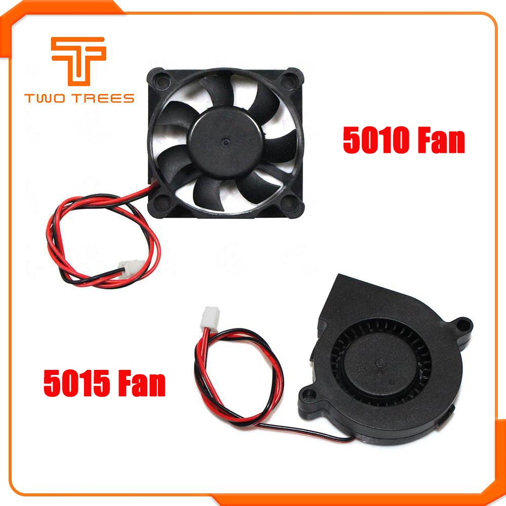 5015 turbine Fan 12V 24V Cooling Brushless 3D Printer Parts 2Pin Dupont Wire DC Cooler Blower Radiator 50x50x15mm Part Plastic
