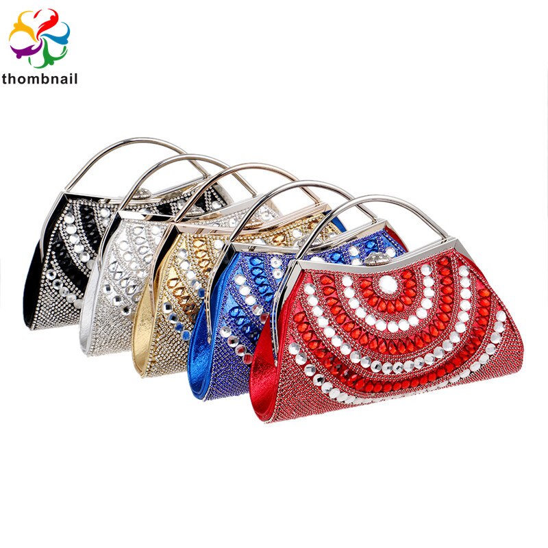 Zilveren kleur handtas bling portemonnee dames feest nachtclub avond clutch tas luxe diamant