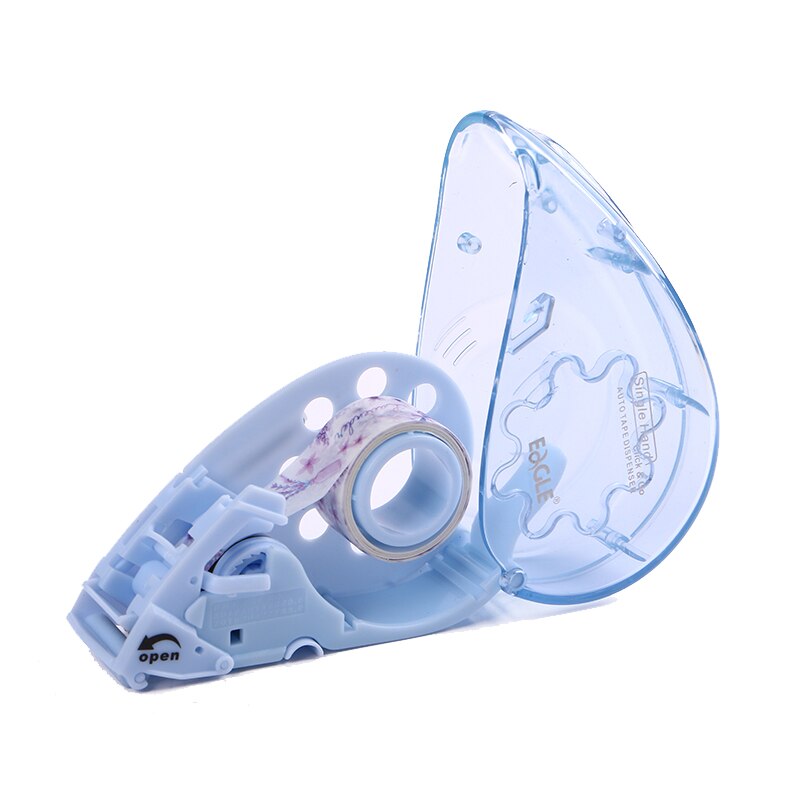 Washi Tape Dispenser Tape Cutter Mini Handheld Masking Tape Dispensers DIY Handmade Tools, Green Blue Pink Black