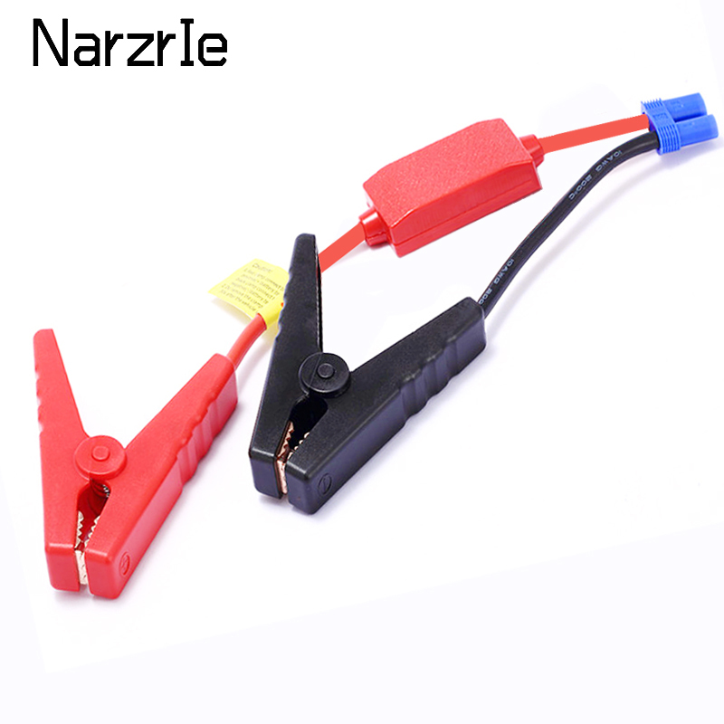 Pinces intelligentes pour démarreur de saut de voiture, câbles de Booster avec connecteur EC5, accessoires de pince de batterie de voiture, Clip de fil rouge-noir