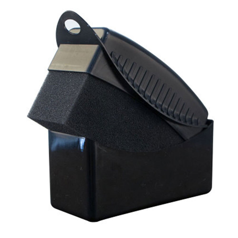 Cepillo de esponja para encerar y pulir ruedas de coche, cepillo de limpieza de plástico ABS, 1 Uds.: Negro