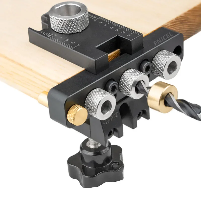 Plantilla Universal para agujeros, plantilla de leva 3 en 1, Kit maestro de plantilla para agujeros, guía de perforación de agujeros de madera, posición de carpintería para trabajo de madera DIY
