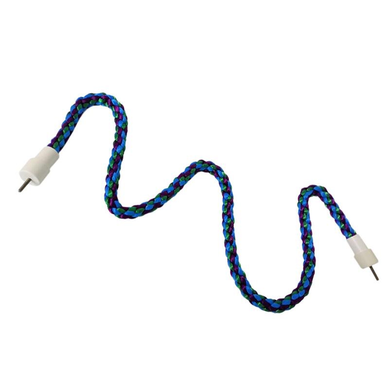 55/80cm drôle corde d'escalade perroquet coton corde animal de compagnie oiseau corde d'escalade corde éducative jouant corde jouet oiseau Cage décoration