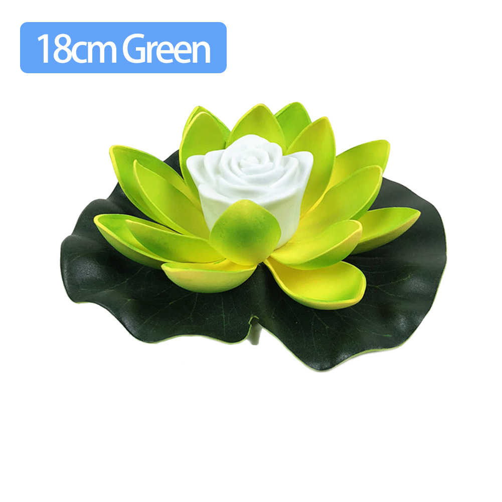 LED wasserdicht schwimmende Lotus Licht batterie betrieben künstliche Lilie Blume Nacht lampe Teich Pool Garten Fisch Tank Wasser dekor: WHITE