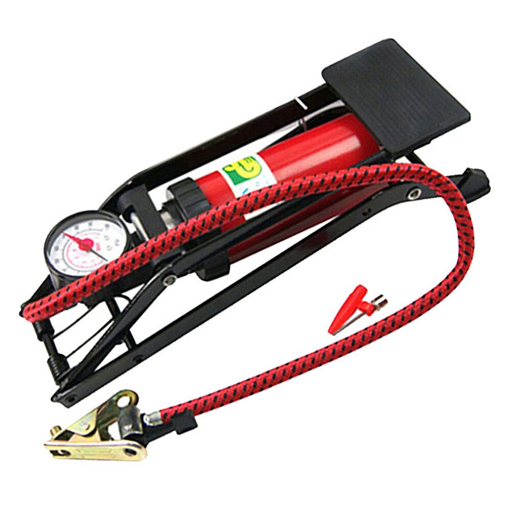 Portable Car High-pressure Foot Pump Bike Tire Floor Inflator Vehicle Tire Floor Pump