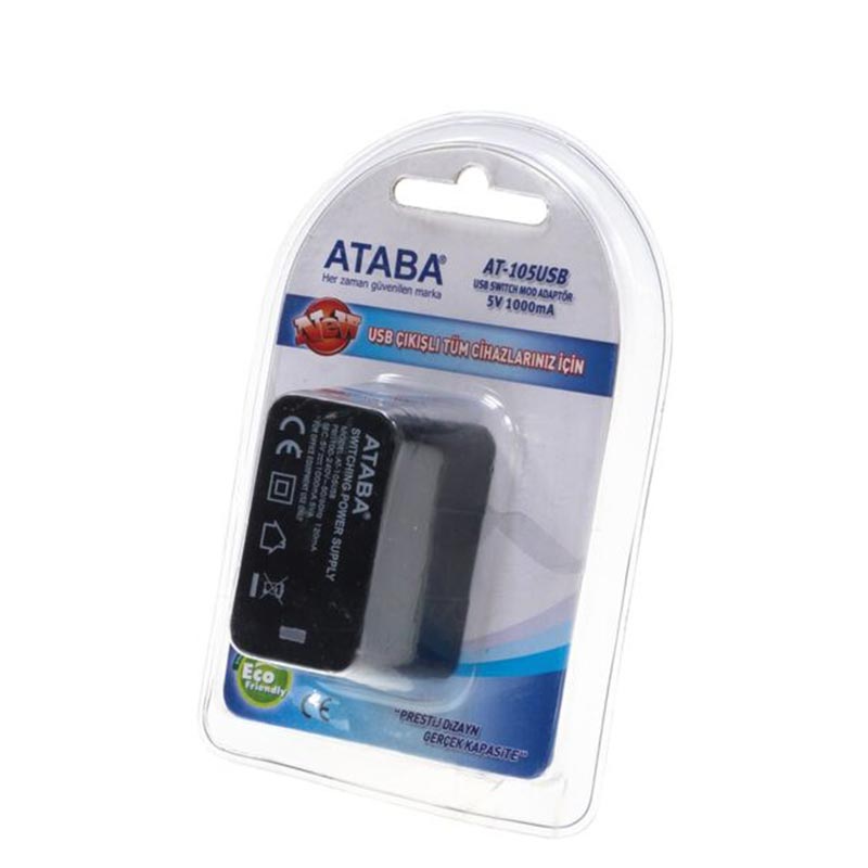 Ataba horse -105 usb 220- eingang 1000mh 5 volt-usb-adapter