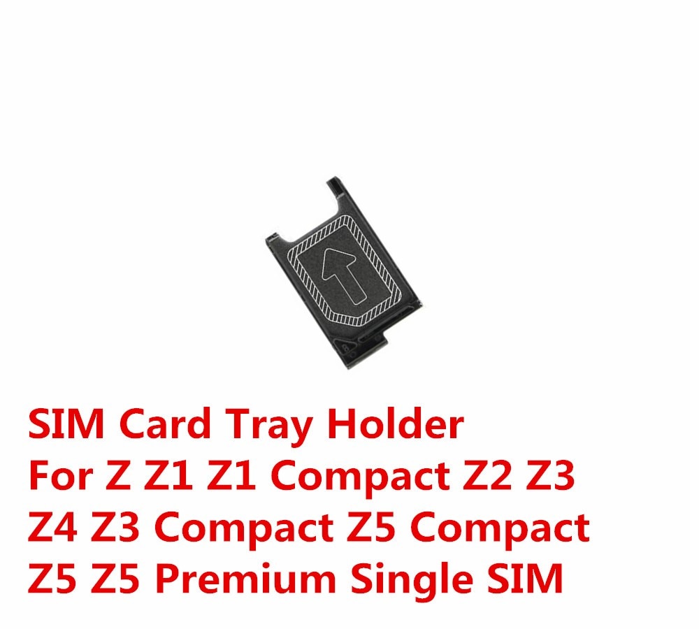 Original Micro Sim Card Tray Holder Slot For Sony Xperia Z Z2 Z1 Z3 Z5 Compact Mini Z4 Z5 Z5 Premium Sim Card Holder Part