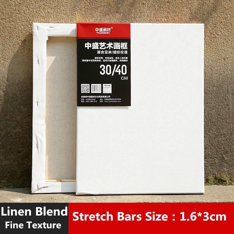 4er Set Leinwände 20x30 Cm - Baumwollcanvas, 400 G/m², Mit Keilen & Kiefernholzrahmen